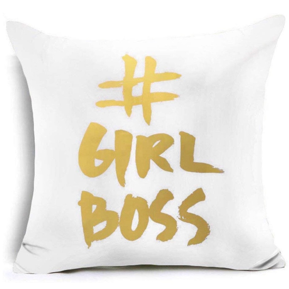 Girl boss pillow